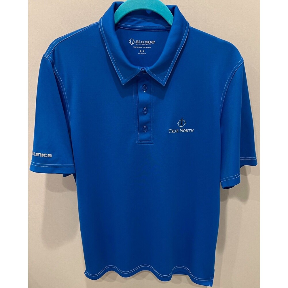 True North Golf Club - SUNICE Golf Shirt - Men's Size Medium - Blue